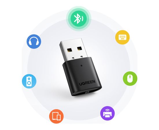 Адаптер Ugreen Bluetooth 5.0 USB-A черный (CM390)