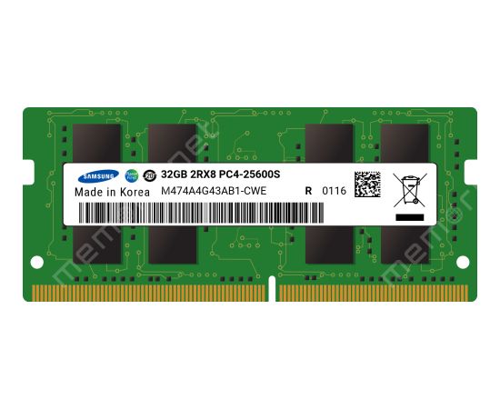 Samsung SO-DIMM ECC 32GB DDR4 2Rx8 3200MHz PC4-25600 M474A4G43AB1-CWE