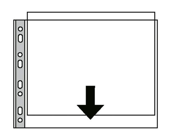 Kabata dokumentiem Esselte A3 horizontāla, 75mic, 11 caurumi matēta, 50 gab./iepak.