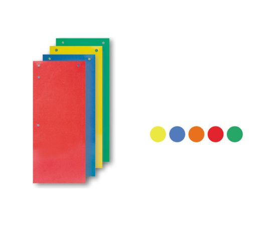 Sadalītājs dokumentiem SMLT, kartona, 100 lpp, asorti krāsas