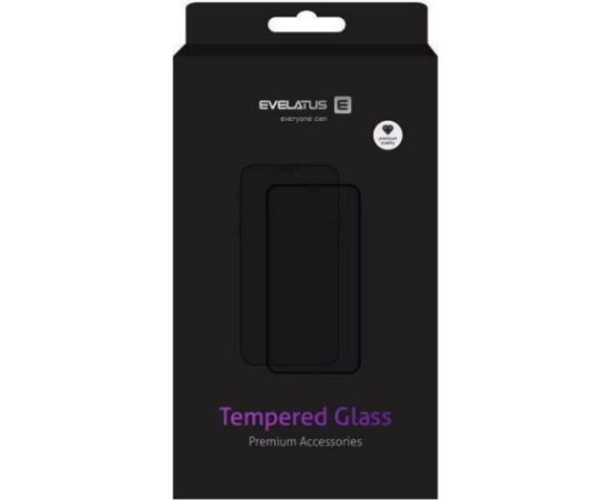 Evelatus iPhone 15 Pro Max 2.5D Full Cover Japan Glue Glass Anti-Static Apple