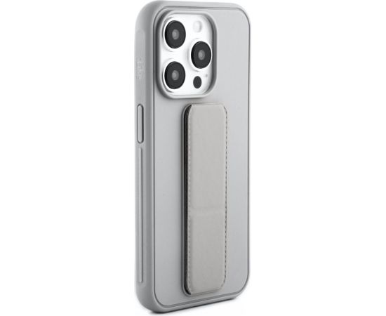 iLike iPhone 15 Pro Silicone Case with stand Apple Silver