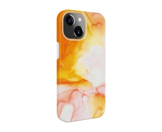 Evelatus iPhone 15 Premium Silicone case Customized Print Apple Orange