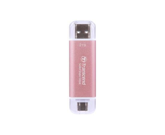 External SSD TRANSCEND ESD310 2TB USB-C USB 3D NAND Write speed 950 MBytes/sec Read speed 1050 MBytes/sec TS2TESD310P
