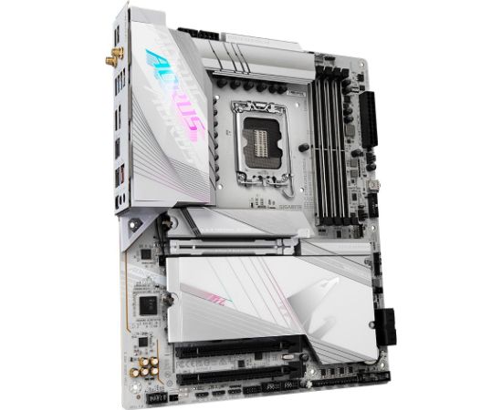 Mainboard GIGABYTE Intel Z790 LGA1700 ATX Memory DDR5 Memory slots 4 1xPCI-Express 3.0 16x 1xPCI-Express 4.0 16x 1xPCI-Express 5.0 16x 5xM.2 1xHDMI 1xDisplayPort 2xUSB 2.0 6xUSB 3.2 2xUSB-C 1xOptical S/PDIF 1xRJ45 2xAudio port Z790AORUSPROX Mātes plates