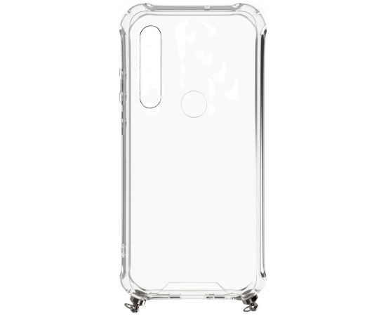 Evelatus Xiaomi Redmi Note 8 / Redmi Note 8 2021 Silicone Transparent with Necklace TPU Strap Xiaomi Space Gray