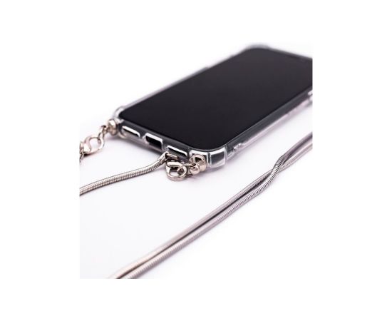 Evelatus Xiaomi Redmi Note 8 / Redmi Note 8 2021 Silicone Transparent with Necklace TPU Strap Xiaomi Space Gray