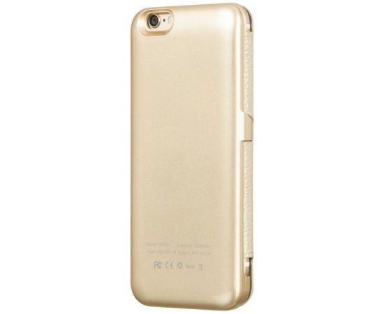 Hoco Apple iPhone 6 Ultra thin battery 3000mAh with leather case gold Apple Gold