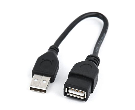 Gembird USB 2.0 A- A-socket 0.15M cable black