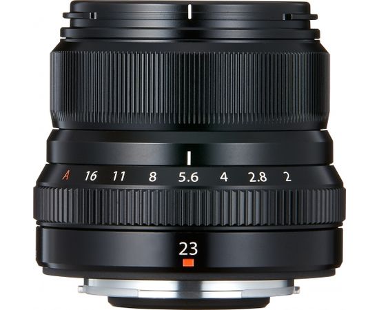 Fujifilm Fujinon XF 23mm f/2.0 R WR objektīvs, melns