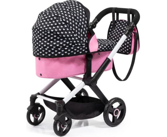 Doll pram BAYER Design 17060AA Xeo deep Black, Pink