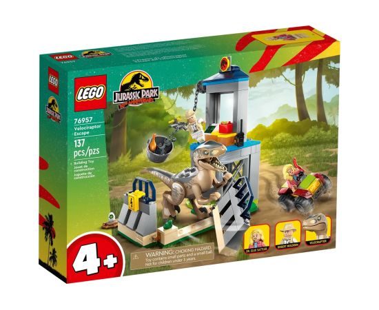 LEGO JURASSIC WORLD 76957 VELOCIRAPTOR ESCAPE