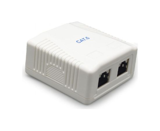 Gembird NCAC-2F6-01 outlet box RJ-45 White