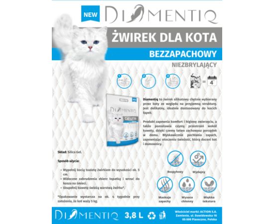 DIAMENTIQ - Cat litter - 3,8 l