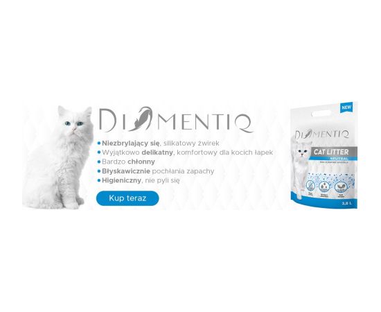 DIAMENTIQ Cat litter 3.8L Silikona smiltis kaķiem