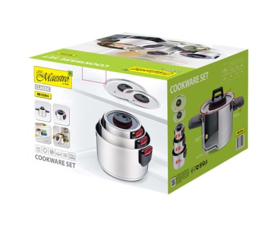 Maestro MR-3530-6 Pots set with folding handles 6 pieces