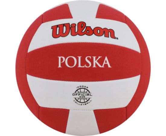 Volleyball Wilson Super Soft Play VB Poland official size white and red size 5 WTH90118XBPO