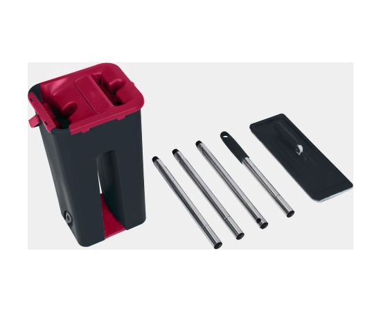 PROMIS Mop with bucket ULTRAMAX, 1 microfiber included, double bucket chamber
