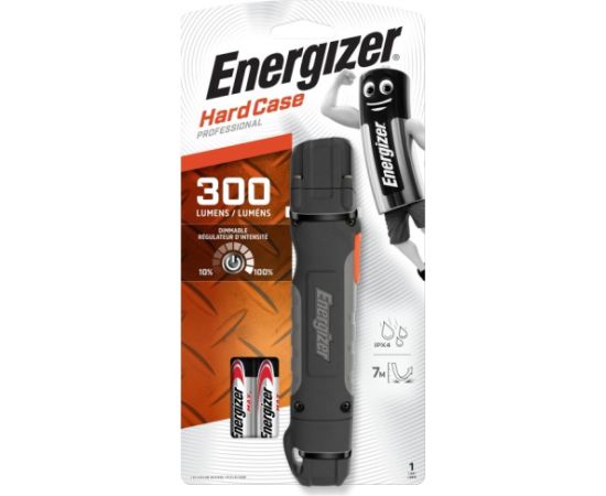 ENERGIZER LED FLASHLIGHT HARDCASE PRO 2AA 300 LM GREY