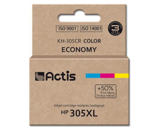 Actis KH-305CR ink for HP printer; HP 305XL 3YM63AE replacement; Standard; 18 ml; color