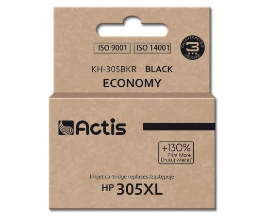 Actis KH-305BKR ink for HP printer; HP 305XL 3YM62AE replacement; Standard; 20 ml; black