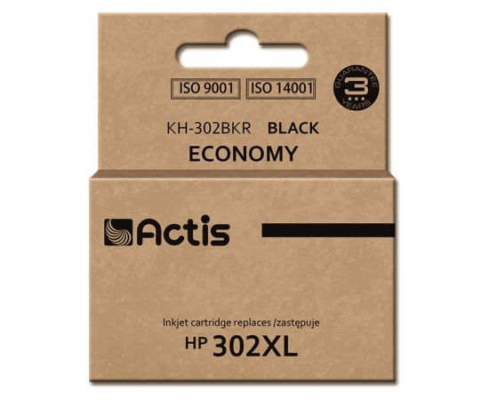 Actis KH-302BKR ink (replacement for HP 302XL F6U68AE; Premium; 15 ml; black)