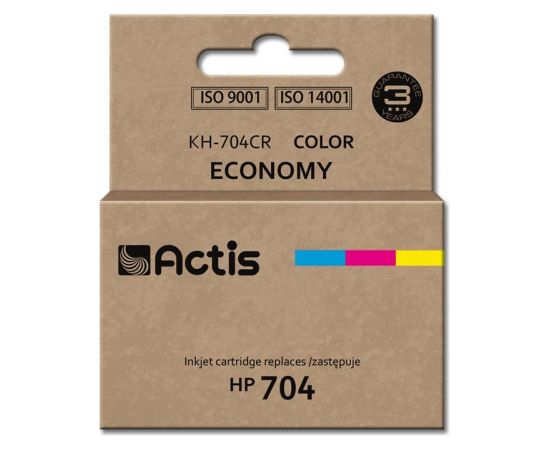 Actis KH-704CR ink (replacement for HP 704 CN693AE; Standard; 9 ml; color)