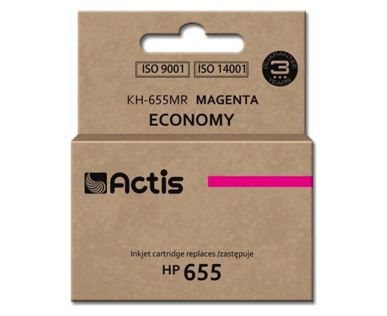 Actis KH-655MR ink (replacement for HP 655 CZ111AE; Standard; 12 ml; magenta)