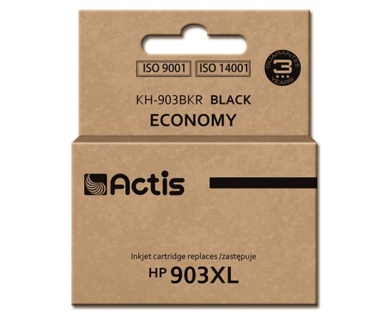 Actis KH-903BKR ink for HP;  replacement for HP 903XL T6M15AE; Standard; 30ml; black - New Chip