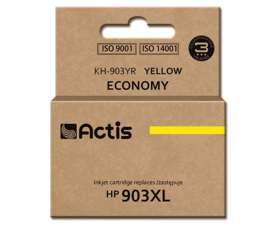 Actis KH-903YR ink (replacement for HP 903XL T6M11AE; Standard; 12 ml; yellow) - New Chip