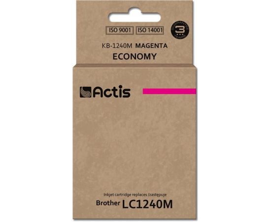 Actis KB-1240M ink for Brother printer; Brother LC1240M/LC1220M replacement; Standard; 19 ml; magenta.