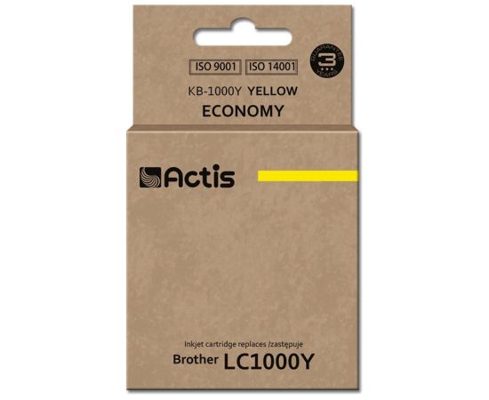 Actis KB-1000Y ink (replacement for Brother LC1000Y/LC970Y; Standard; 36 ml; yellow)