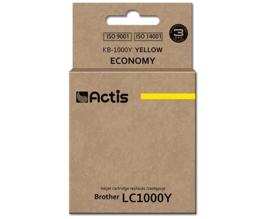 Actis KB-1000Y ink (replacement for Brother LC1000Y/LC970Y; Standard; 36 ml; yellow)