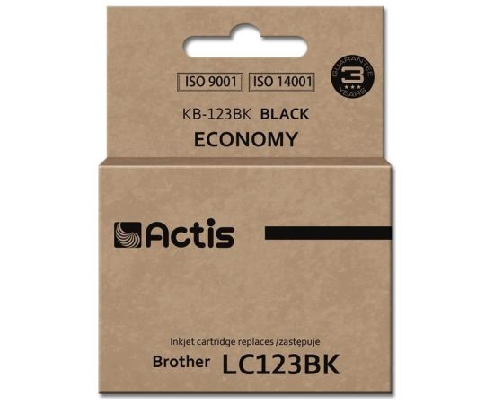 Actis KB-123Bk ink (replacement for Brother LC123BK/LC121BK; Standard; 10 ml; black)