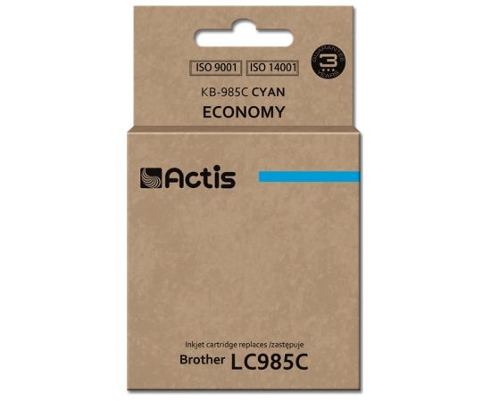 Actis KB-985C ink (replacement for Brother LC985C; Standard; 19.5 ml; cyan)