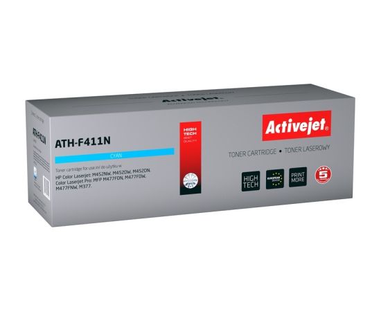 Activejet ATH-F411N toner (replacement for HP 410A CF411A; Supreme; 2300 pages; cyan)