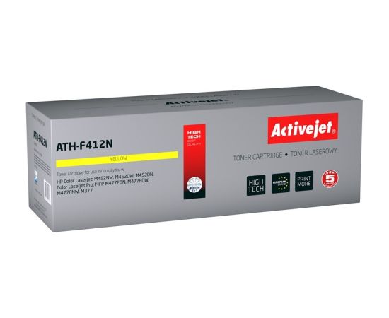 Activejet ATH-F412N toner (replacement for HP 410A CF412A; Supreme; 2300 pages; yellow)