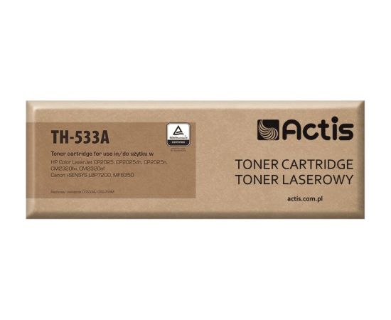 Actis TH-533A toner (replacement for HP 304A CC533A, Canon CRG-718M; Standard; 3000 pages; magenta)