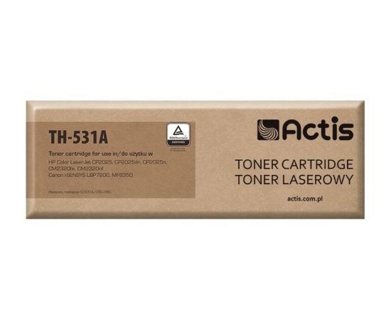 Actis TH-531A toner (replacement for HP 304A CC531A, Canon CRG-718C; Standard; 3000 pages; cyan)