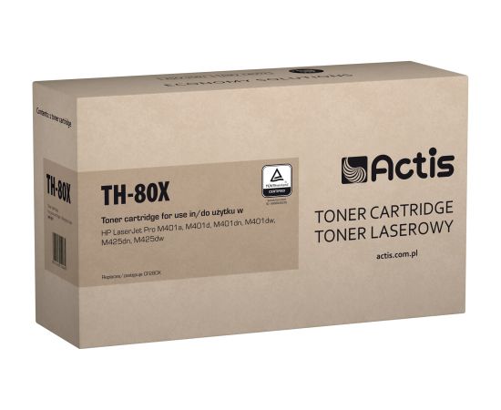 Actis TH-80X toner (replacement for HP 80X CF280X; Standard; 6900 pages; black)