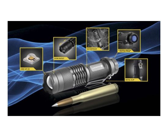 LED handheld flashlight everActive FL-180 "Bullet" with CREE XP-E2 LED