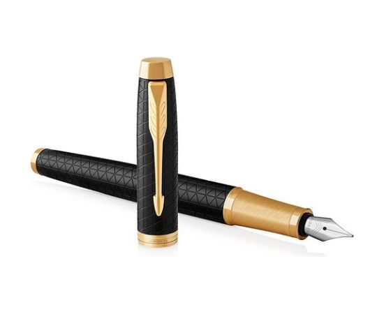 Parker IM fountain pen Cartridge filling system Black, Gold 1 pc(s)