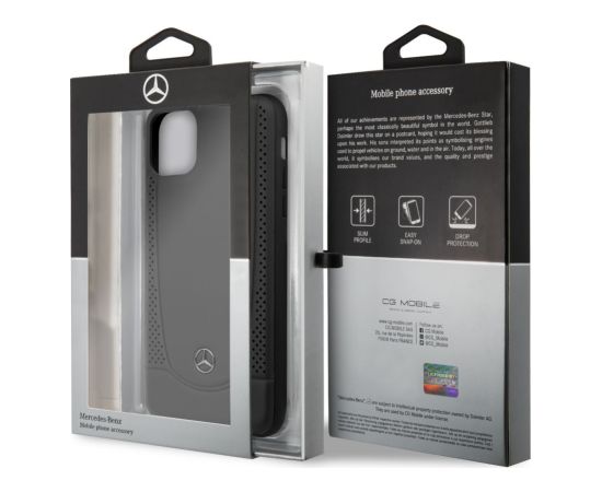Mercedes-Benz iPhone 11 Pro Max Leather Hardcase Perforation Apple Black