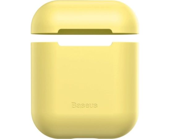 Baseus Silica Series Ultra-thin Silicone Protector Case for Airpods 1 / 2 Apple Yellow