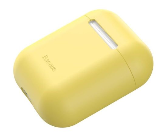 Baseus Silica Series Ultra-thin Silicone Protector Case for Airpods 1 / 2 Apple Yellow