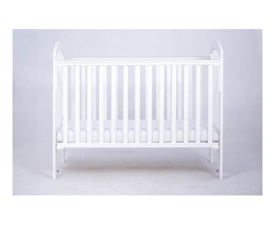 Bērnu gultiņa, 124x65x103 cm, balta