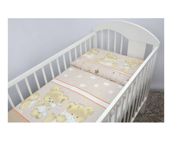 Bērnu gultas veļas komplekts Mika 120x90x360, smilšu krāsā