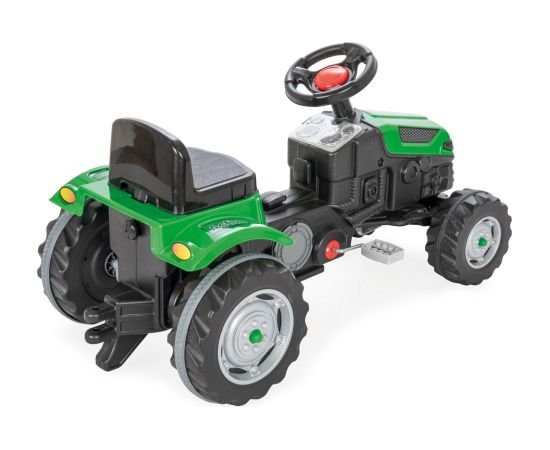 Liels miniatūrs traktors, zaļš