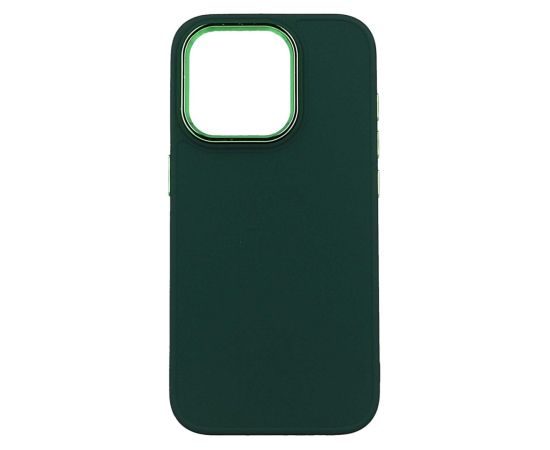 Fusion Frame silikona aizsargapvalks  Apple iPhone 15 Pro zaļš