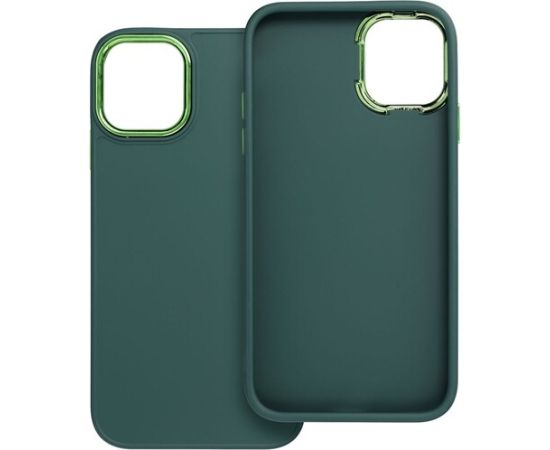 Fusion Frame silikona aizsargapvalks  Apple iPhone 11 zaļš